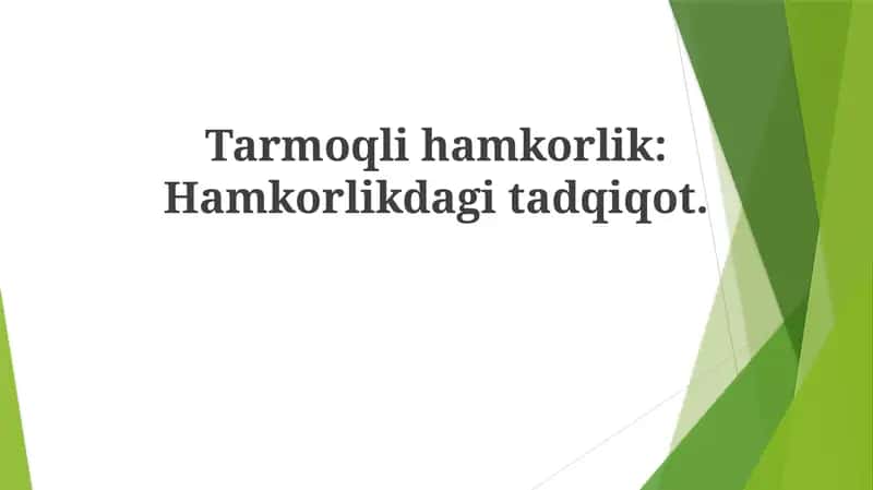 Tarmoq Hamkorligi
