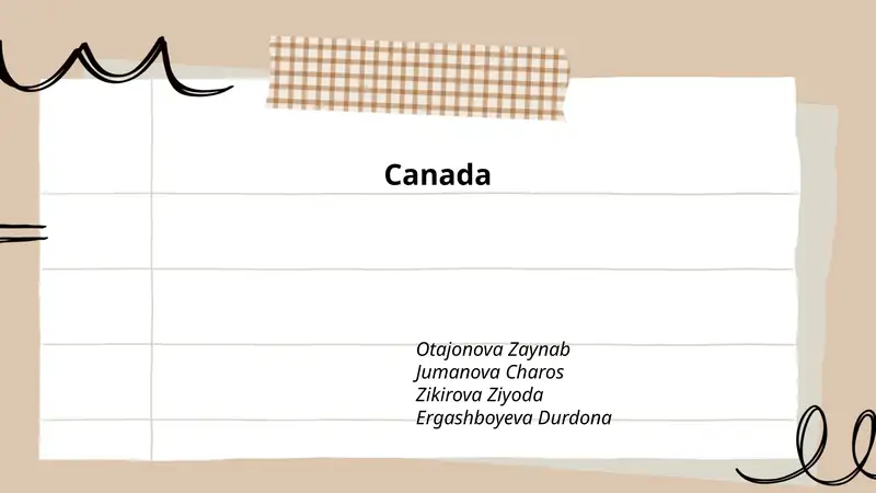 Canada - Taqdimotlar/Geografiya