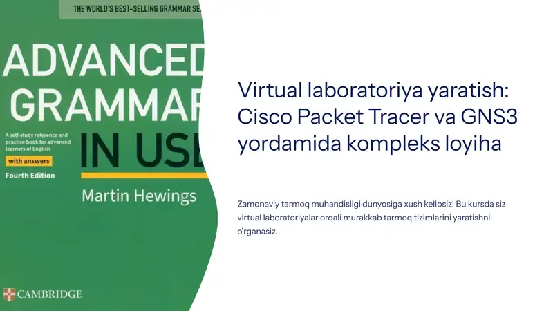 Virtual laboratoriya yaratish: Cisco Packet Tracer va GNS3 yordamida kompleks loyiha