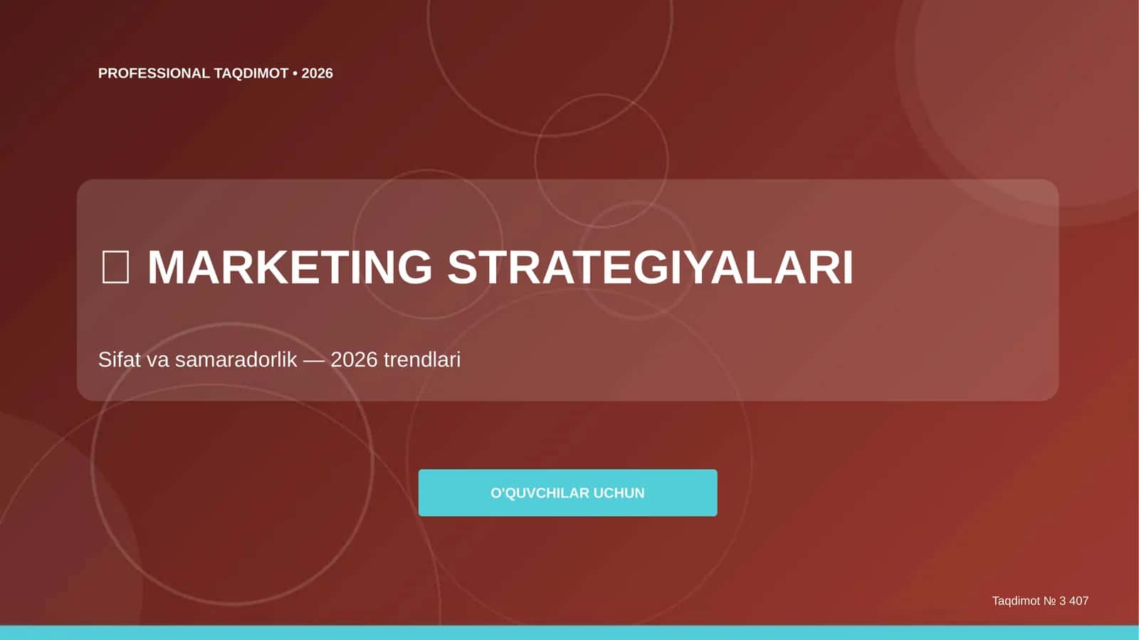 Marketing strategiyalari: sifat va samaradorlik (2026 trendlari)