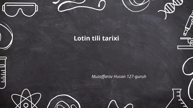 Lotin tili tarixi