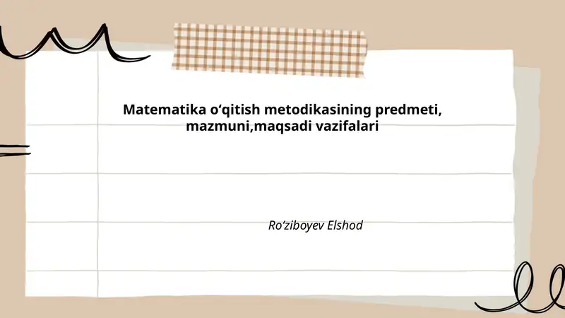 Matematika oʻqitish metodikasi