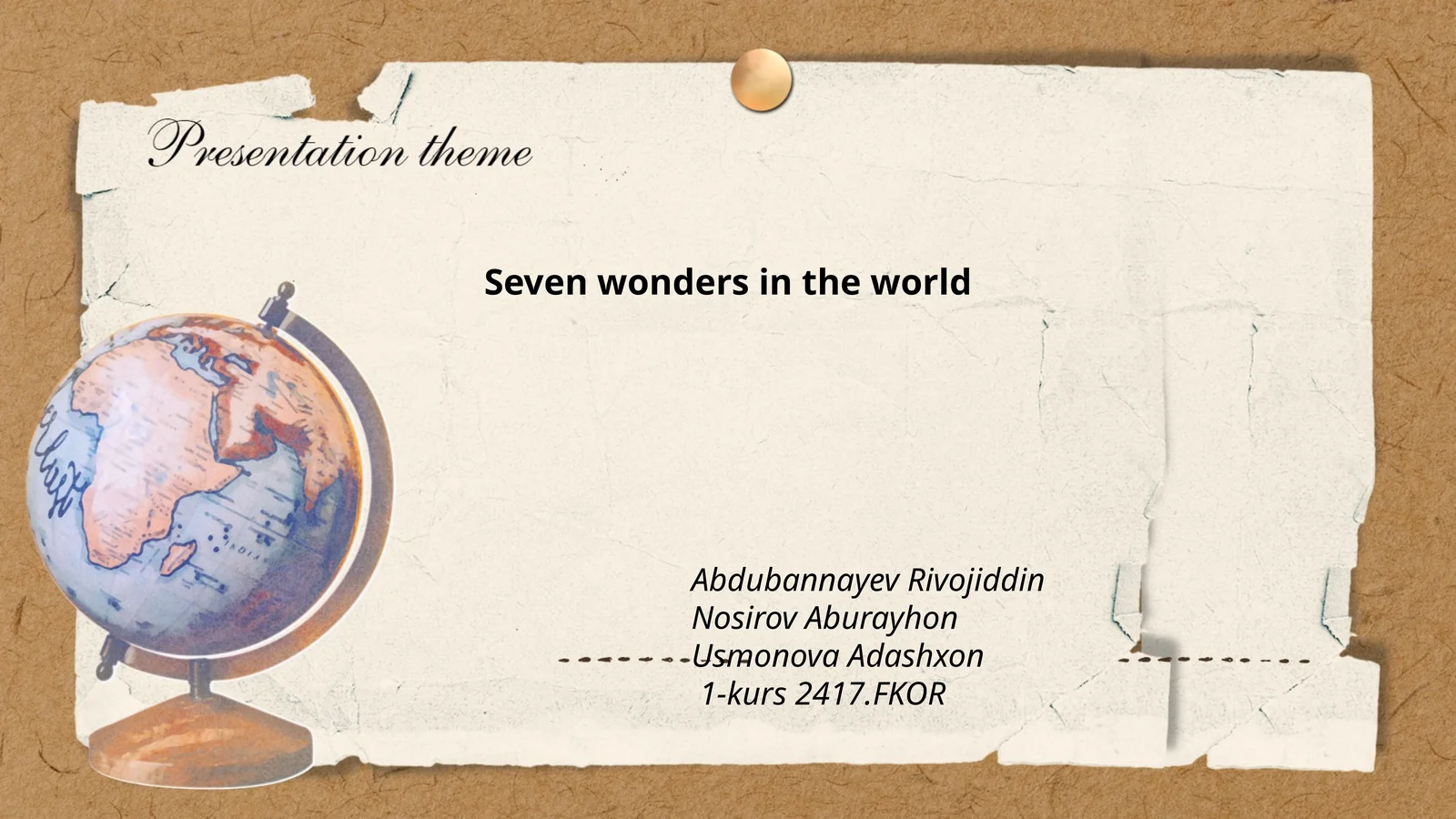 Seven wonders in the world
