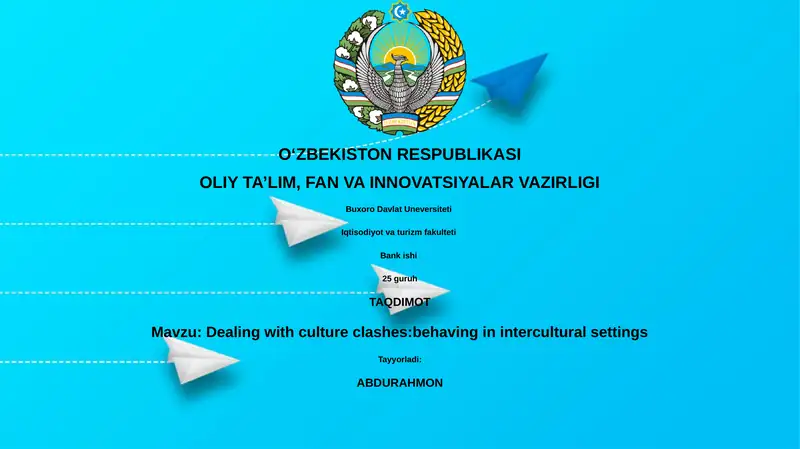 Dealing with culture clashes: behaving in intercultural settings
