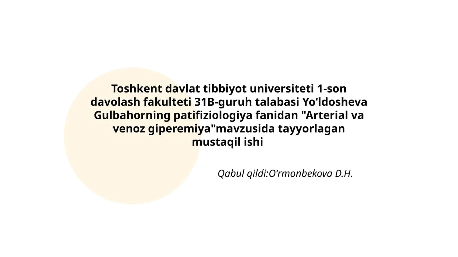 Arterial va venoz giperemiya
