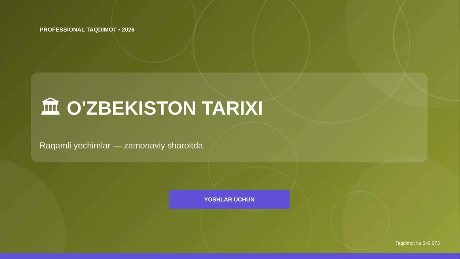 O'ZBEKISTON TARIXI