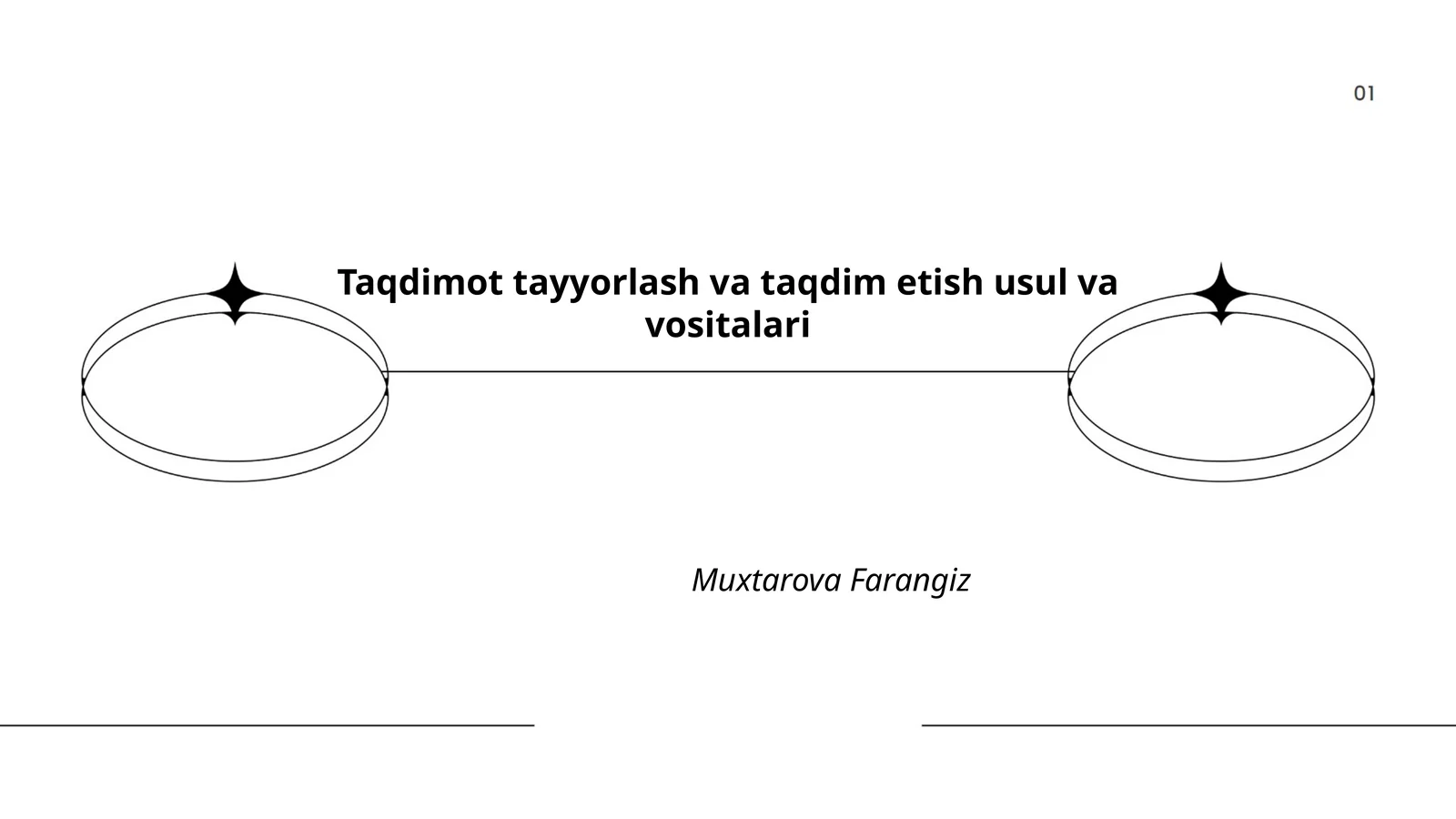 Taqdimot tayyorlash va taqdim etish usul va vositalari