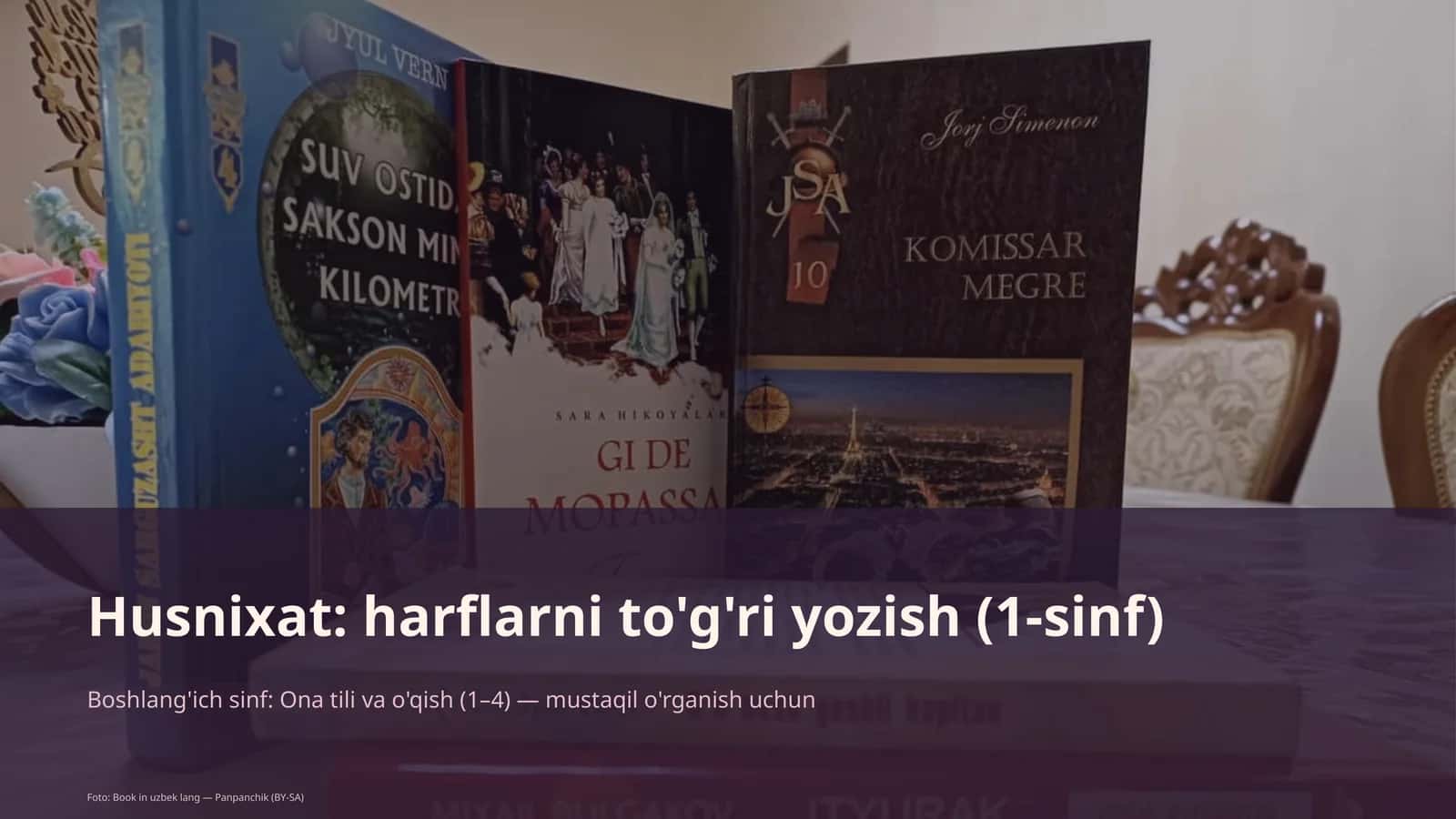 Husnixat: harflarni to'g'ri yozish (1-sinf)