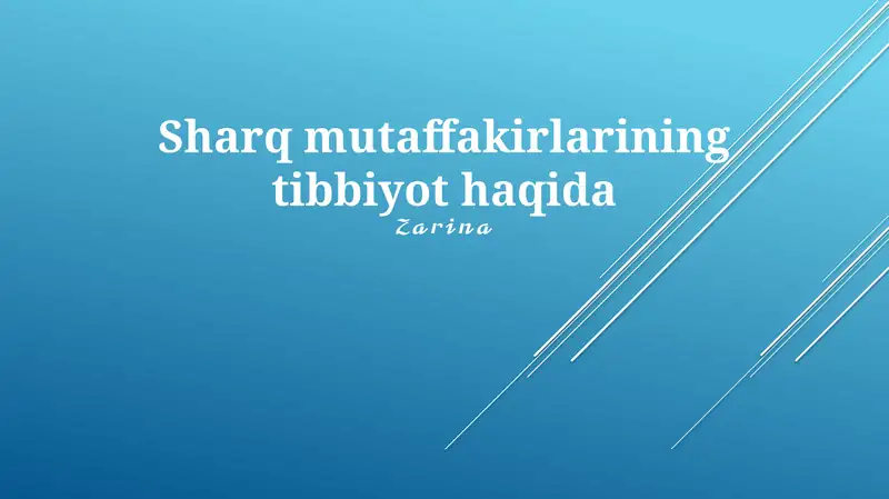 Шарқ тиббиётидаги фитотерапия