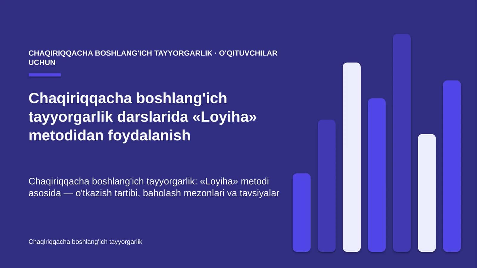 chaqiriqqacha boshlang'ich tayyorgarlik darslarida loyiha metodidan foydalanish 7148
