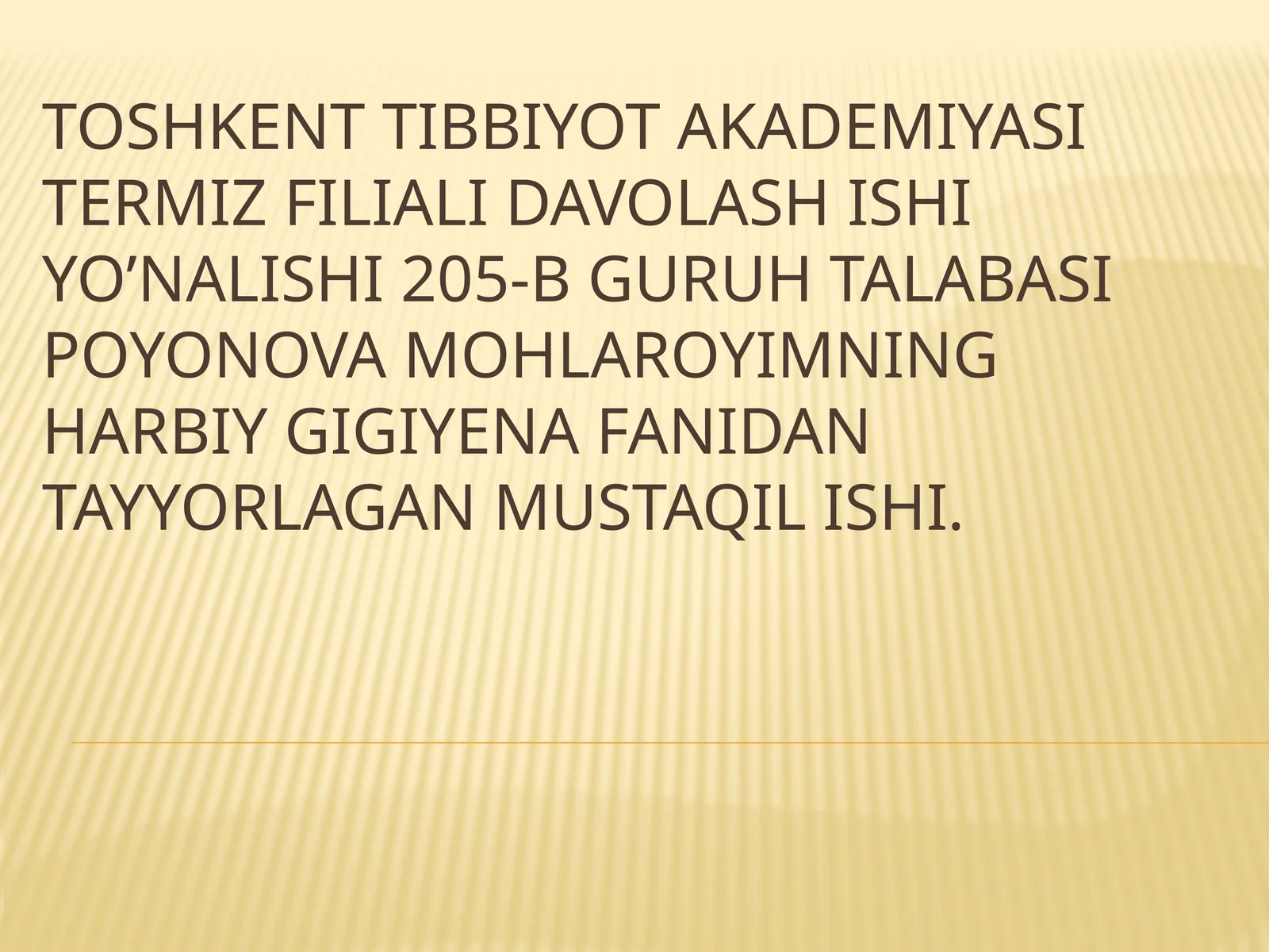 RM vaZM bilanzarlangan suv va ovqat mahsulotlarini iste'mol qilish tartibi bo'yicha vaziyatlima-salalary echish