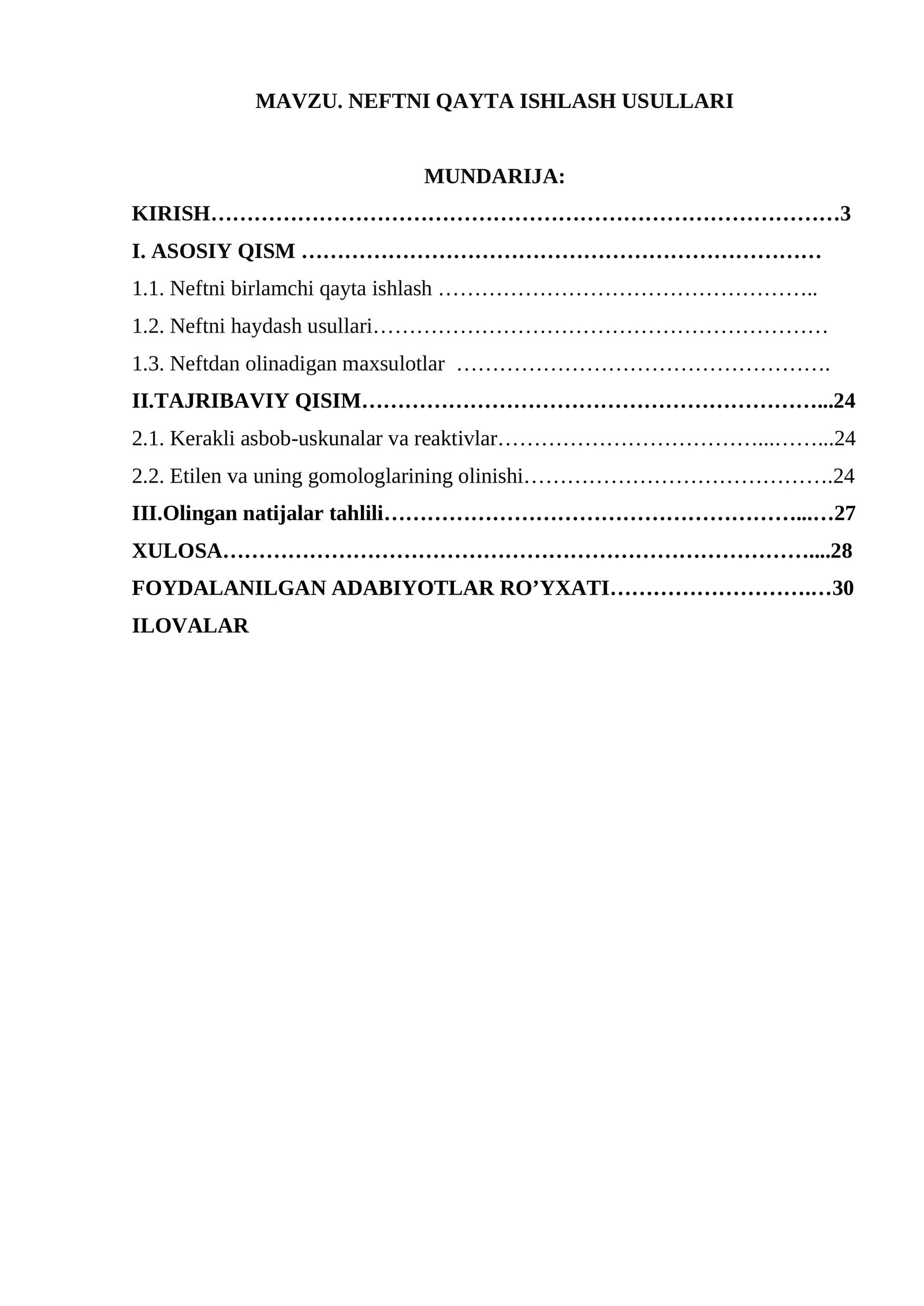 NEFTNI QAYTA ISHLASH USULLARI 2