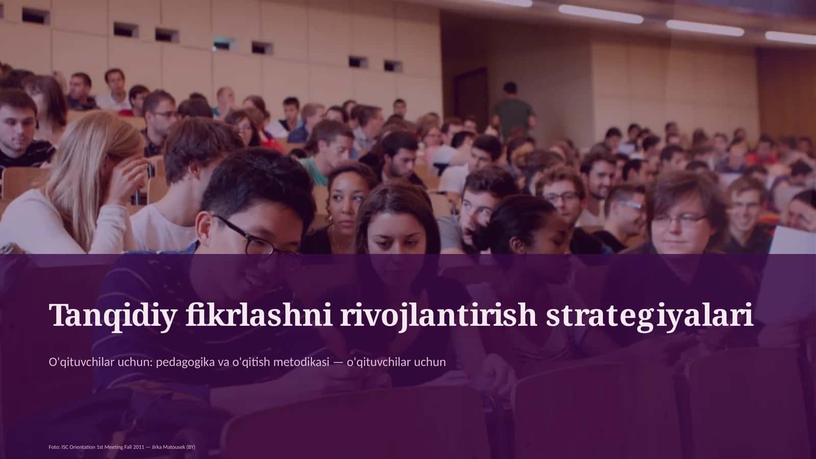 Tanqidiy fikrlashni rivojlantirish strategiyalari