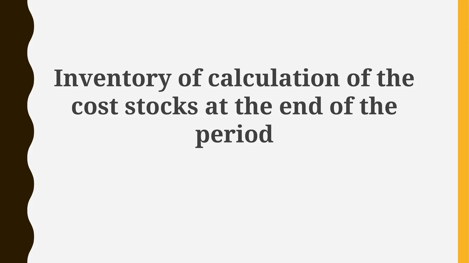 Inventory Costing Methods & Valuation