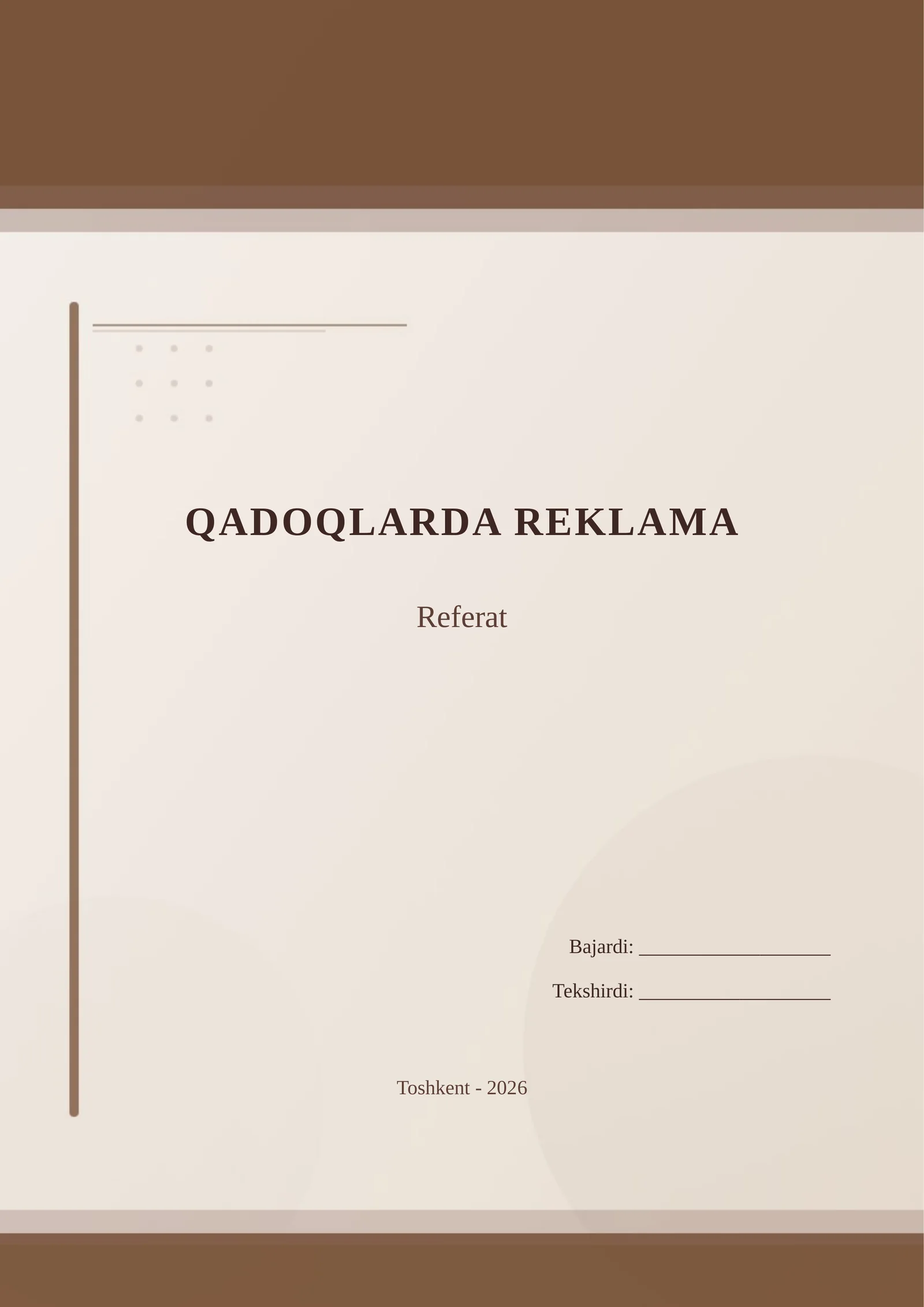 QADOQLARDA REKLAMA