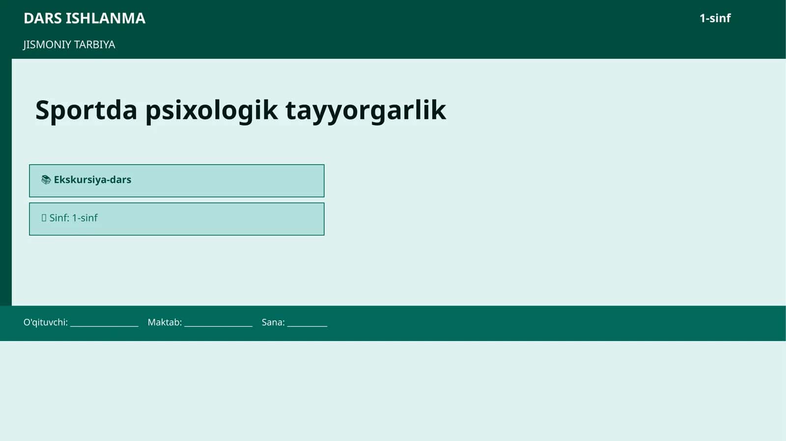 Sportda psixologik tayyorgarlik