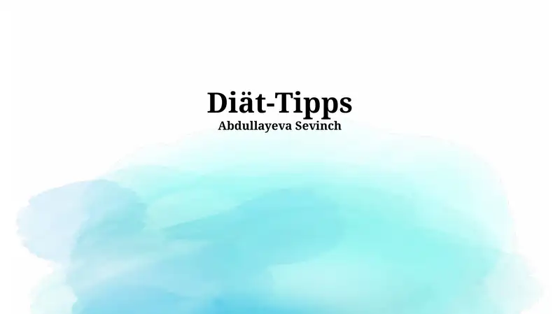 Diät-Tipps
