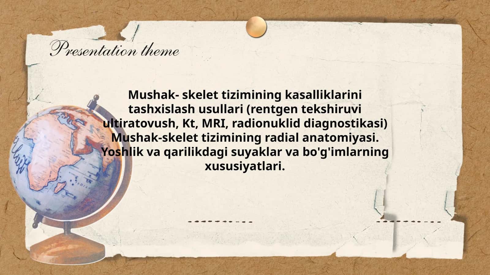Mushak- skelet tizimining kasalliklarini tashxislash usullari