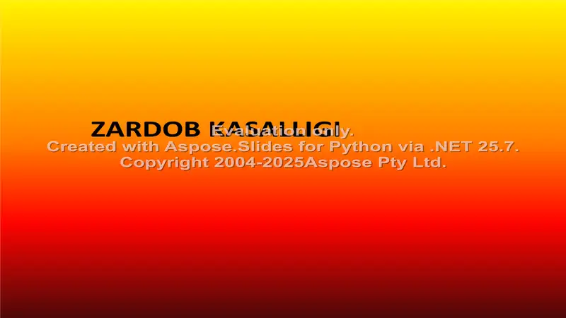 Zardob kasalligi