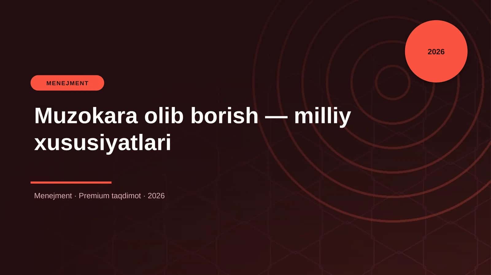 Muzokara olib borish — milliy xususiyatlari