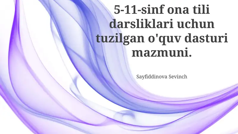 5-11-sinf ona tili darsliklari