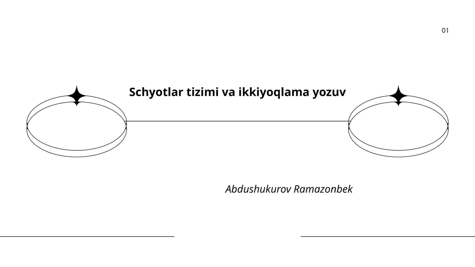 Schyotlar tizimi va ikkiyoqlama yozuv