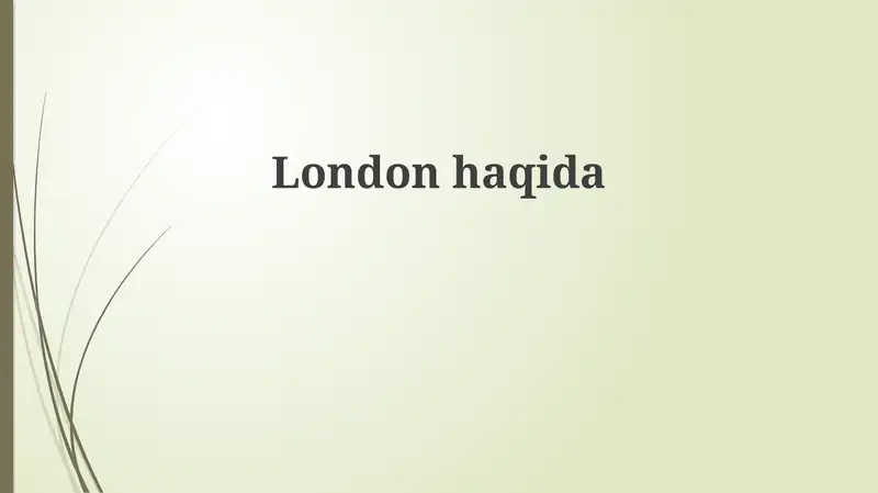 London: A Historical Overview