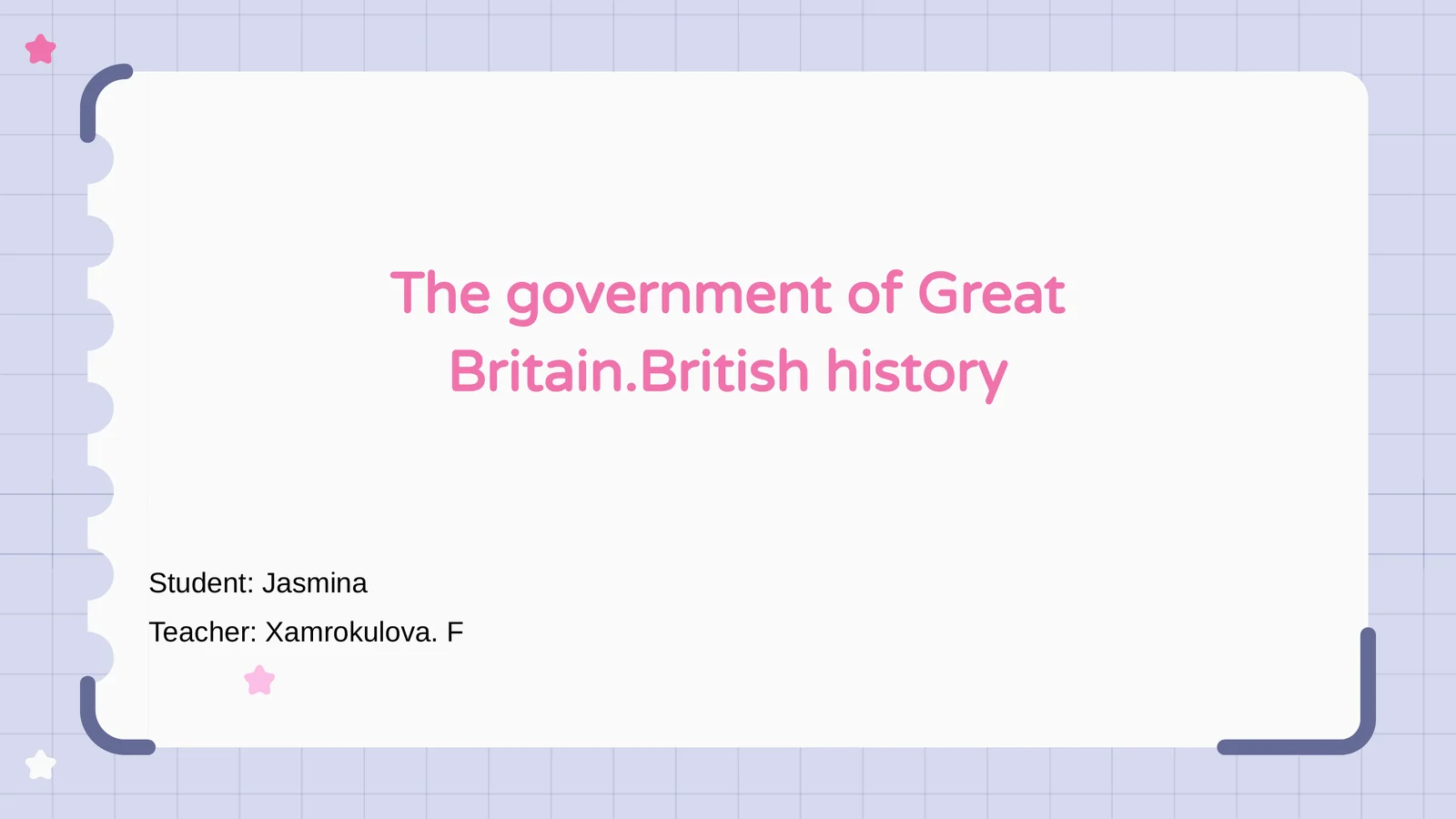 British Government and History