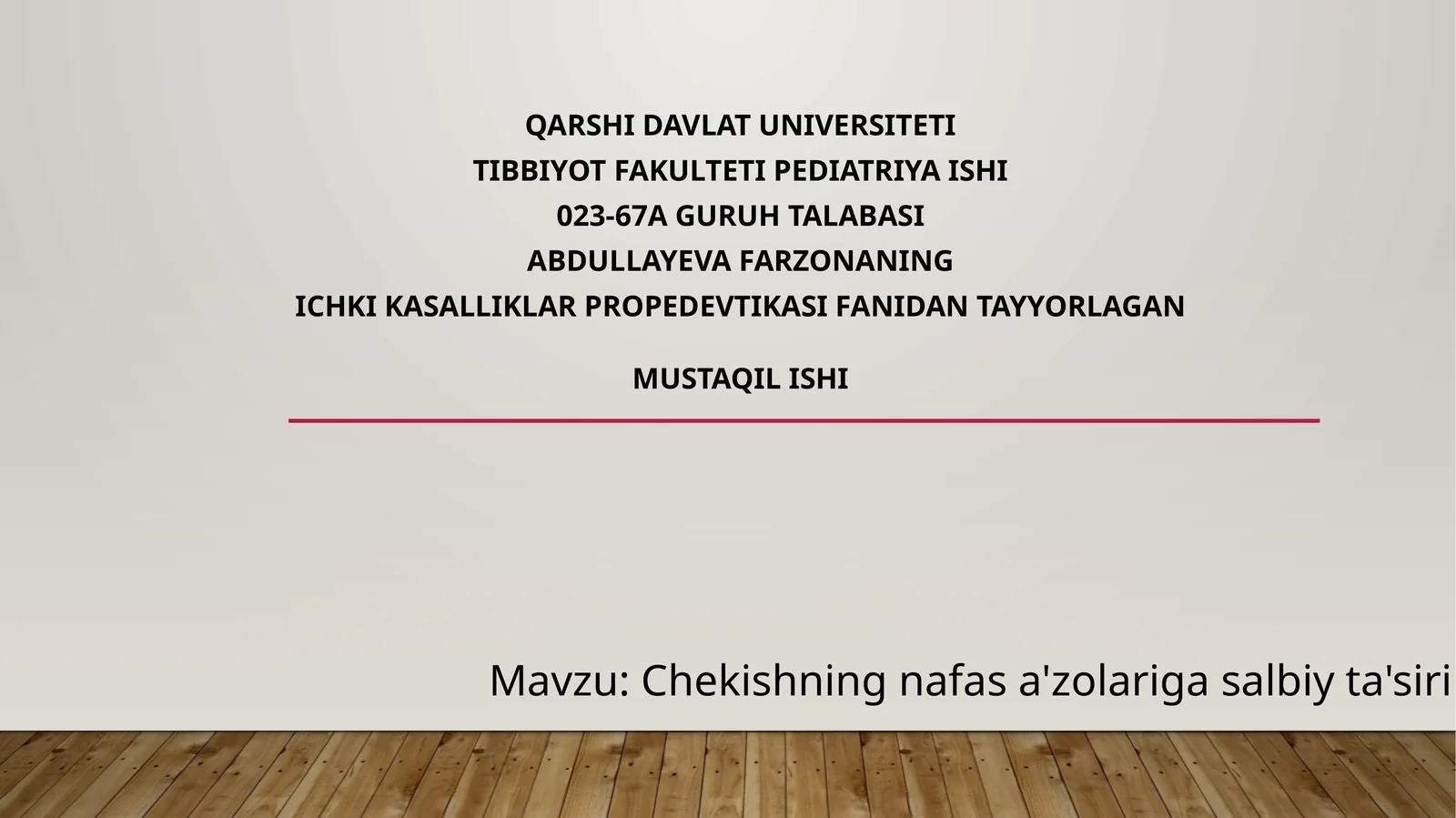 Chekishning nafas a'zolariga salbiy ta'siri