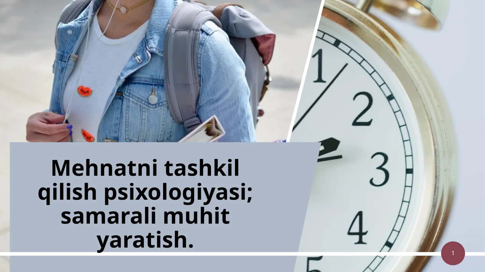 Mehnatni tashkil qilish psixologiyasi: samarali muhit yaratish.