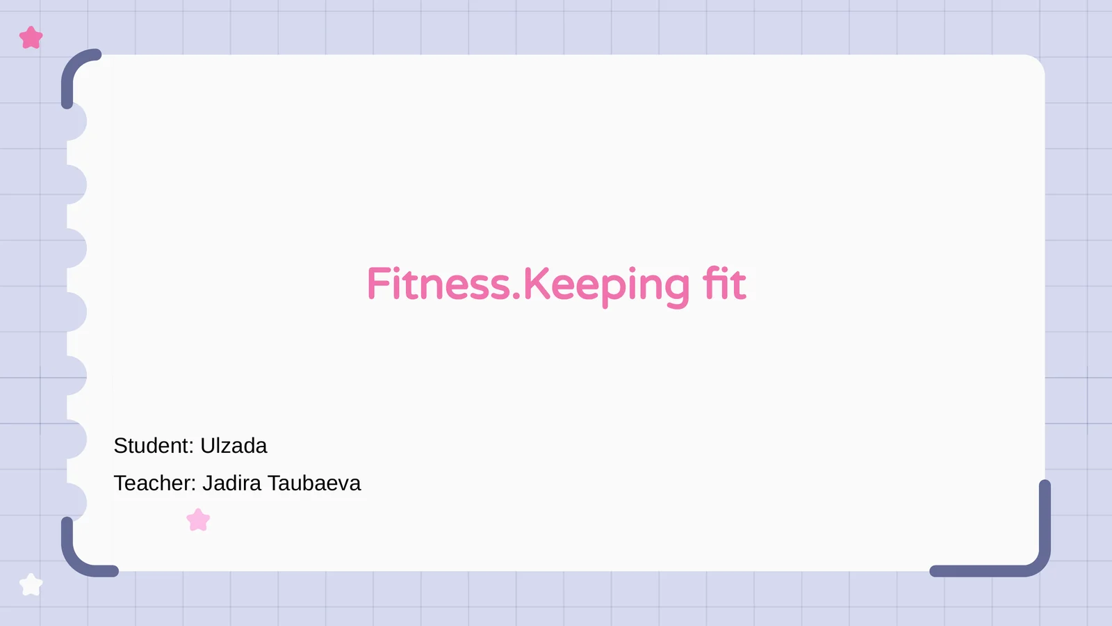 Fitness.Keeping fit