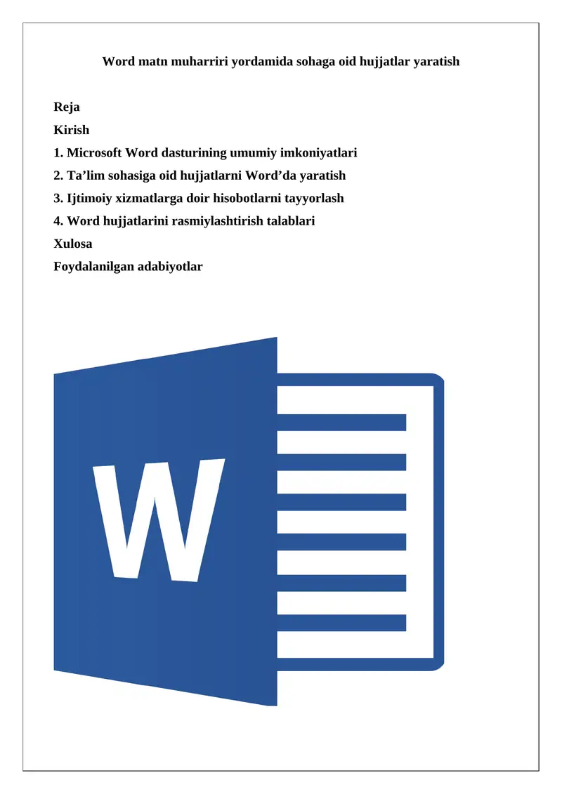 Microsoft Word matn muharriri