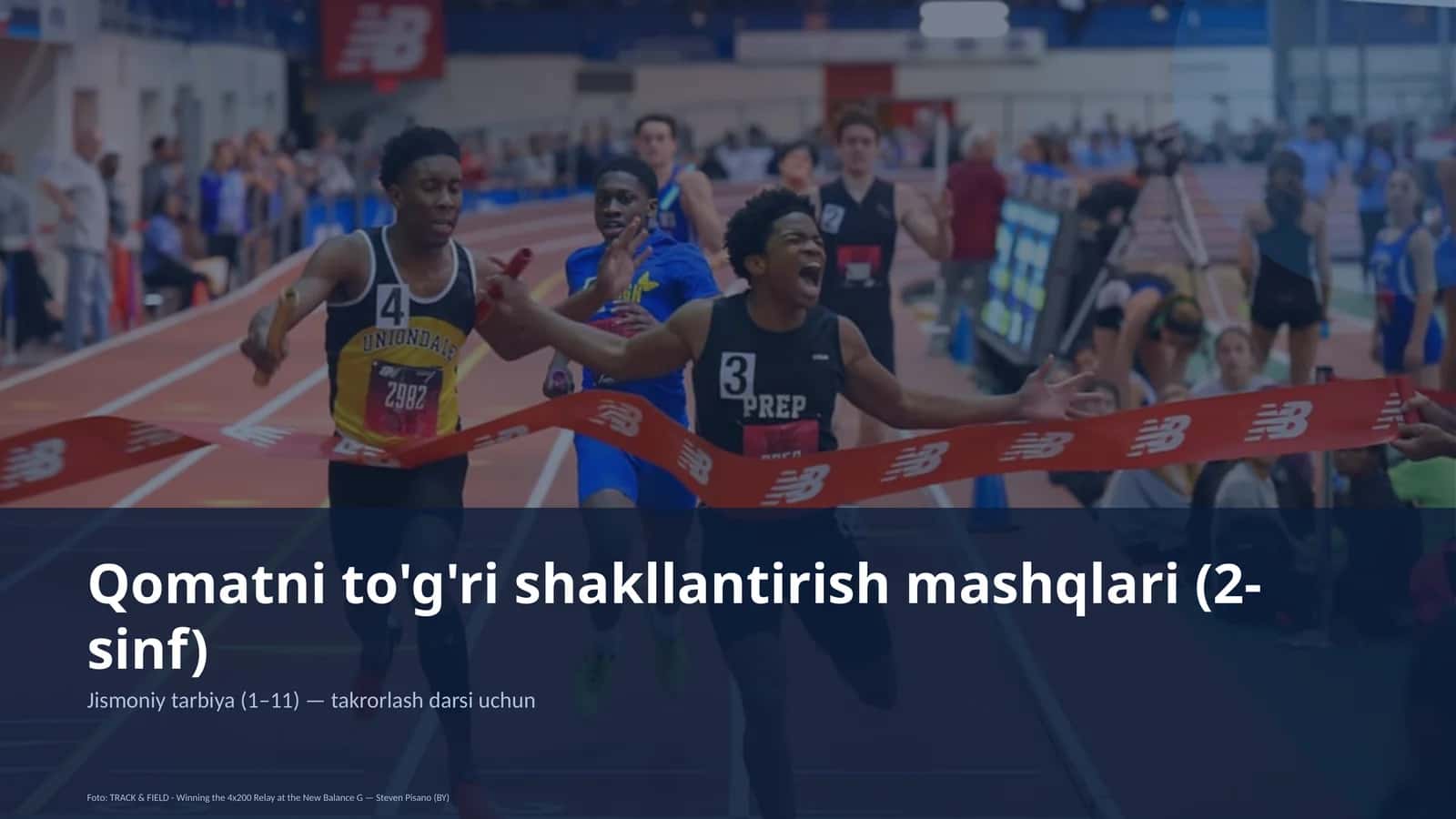 Qomatni to'g'ri shakllantirish mashqlari (2-sinf)
