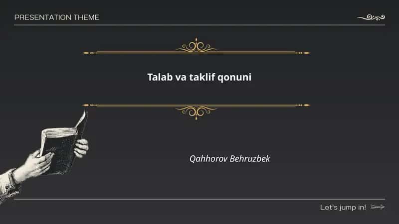 Talab va taklif qonuni
