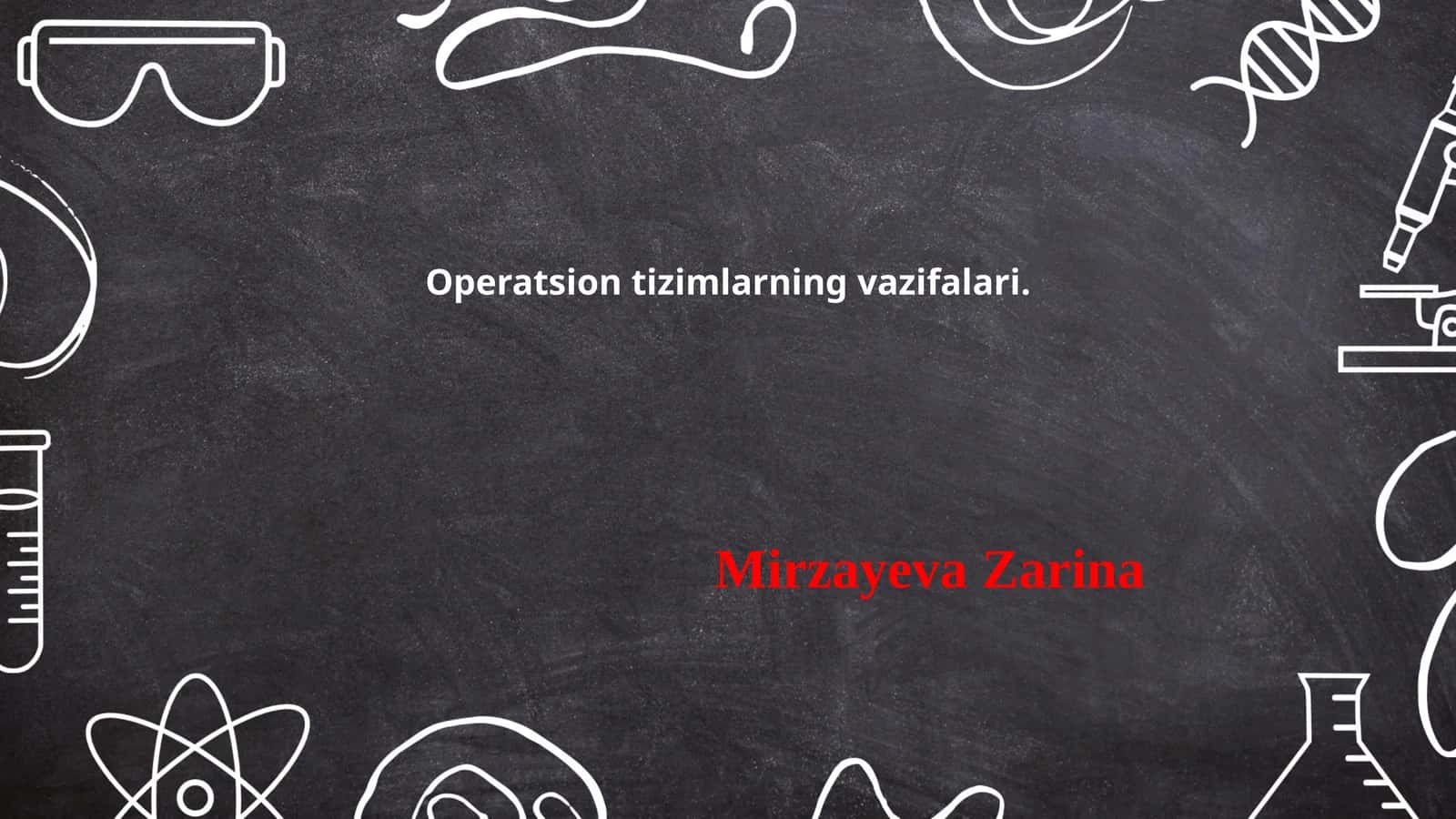 Operatsion tizimlarning vazifalari
