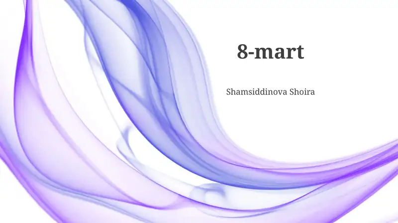 8-mart bayrami tarixi