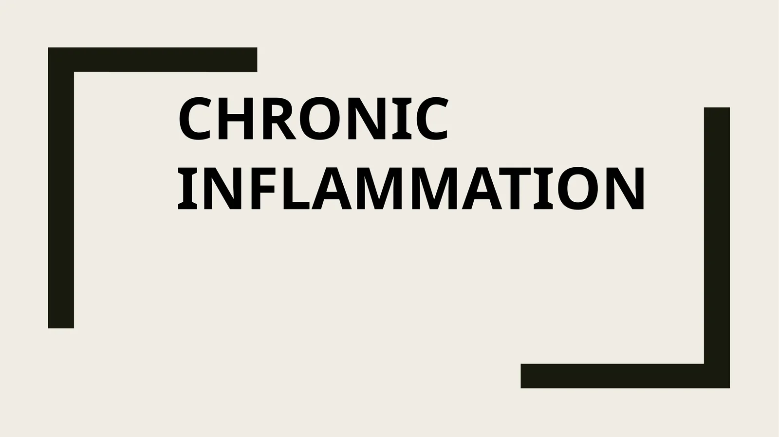 CHRONIC INFLAMMATION