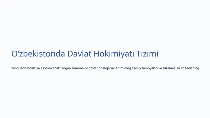 Yangi Konstitutsiya