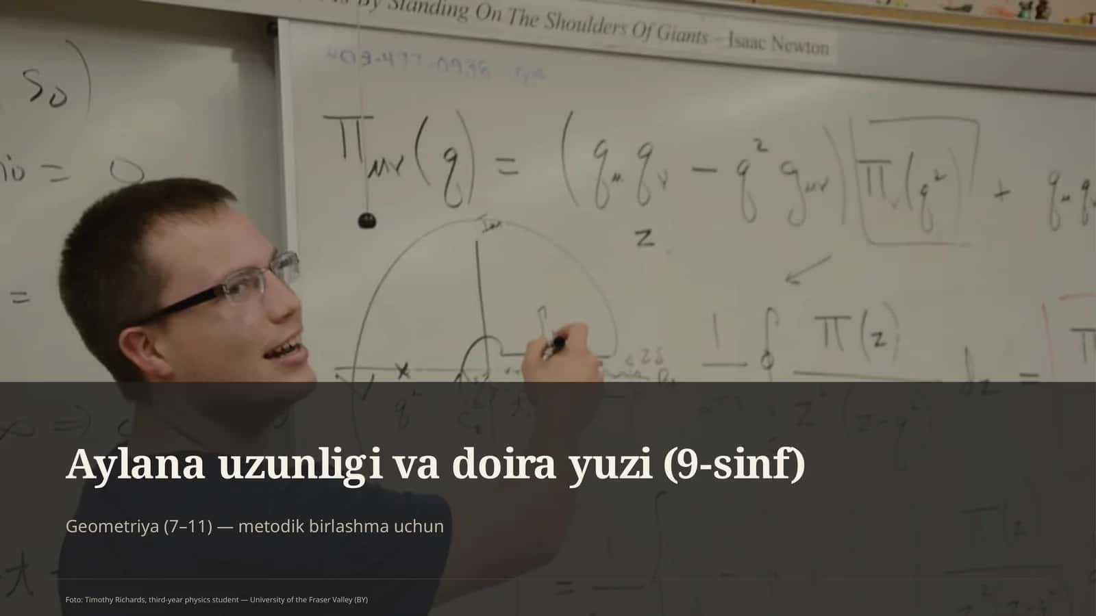 Aylana uzunligi va doira yuzi (9-sinf)