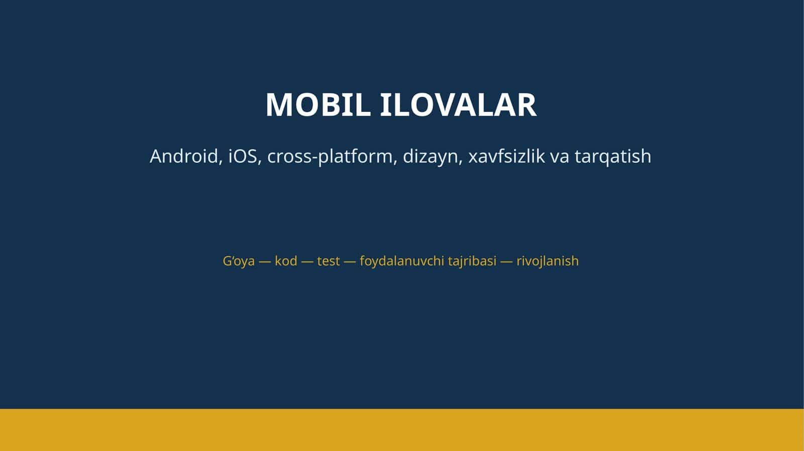 MOBIL ILOVALAR