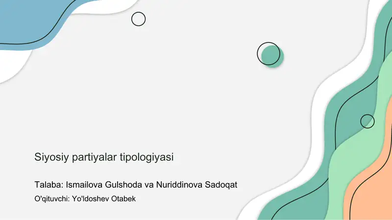 Siyosiy partiyalar tipologiyasi