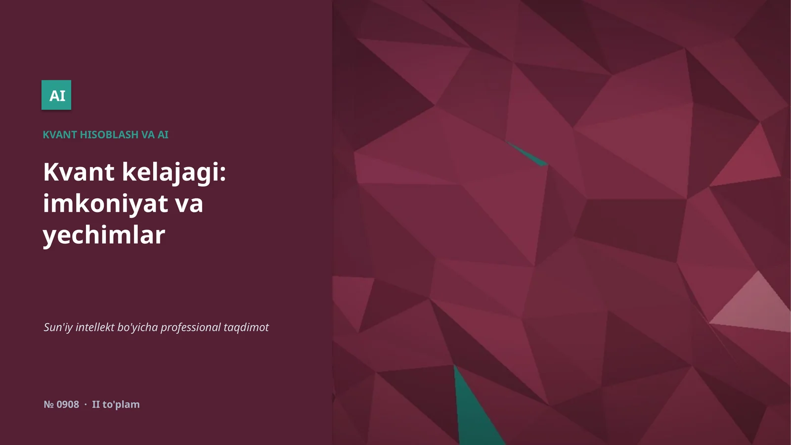 Kvant hisoblash va AI