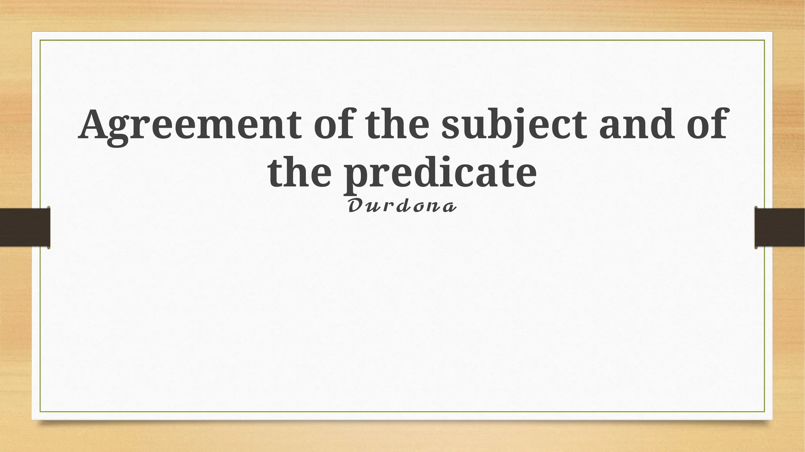 Understanding Subjects and Predicates: The Foundation