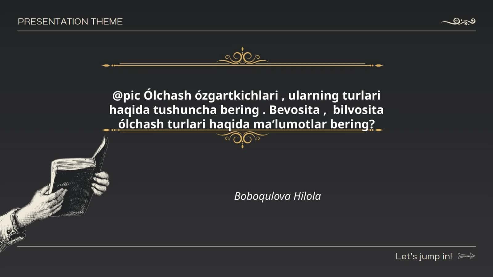 To'g'ridan-to'g'ri o'lchash turlari