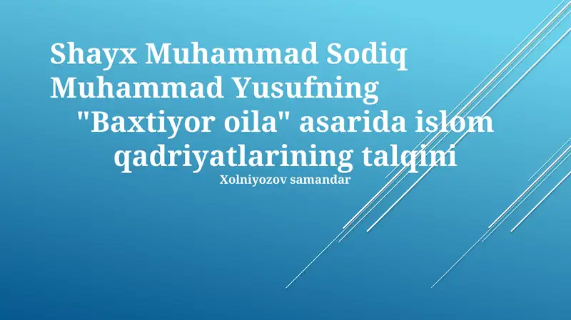 Baxtiyor oila