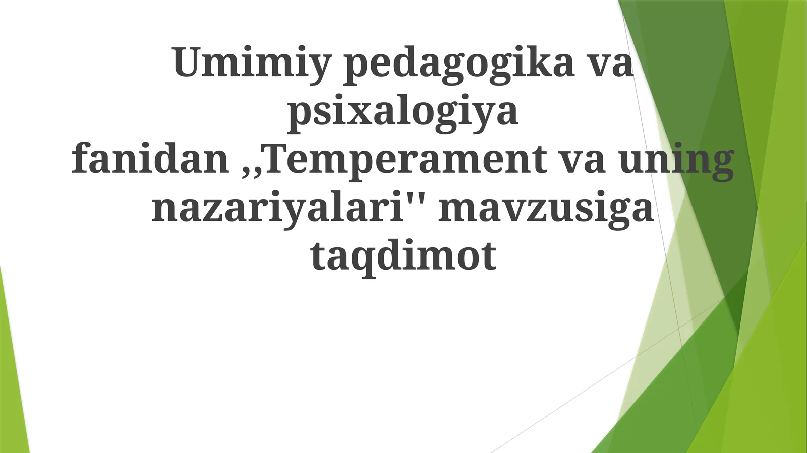 Temperament va uning nazariyalari