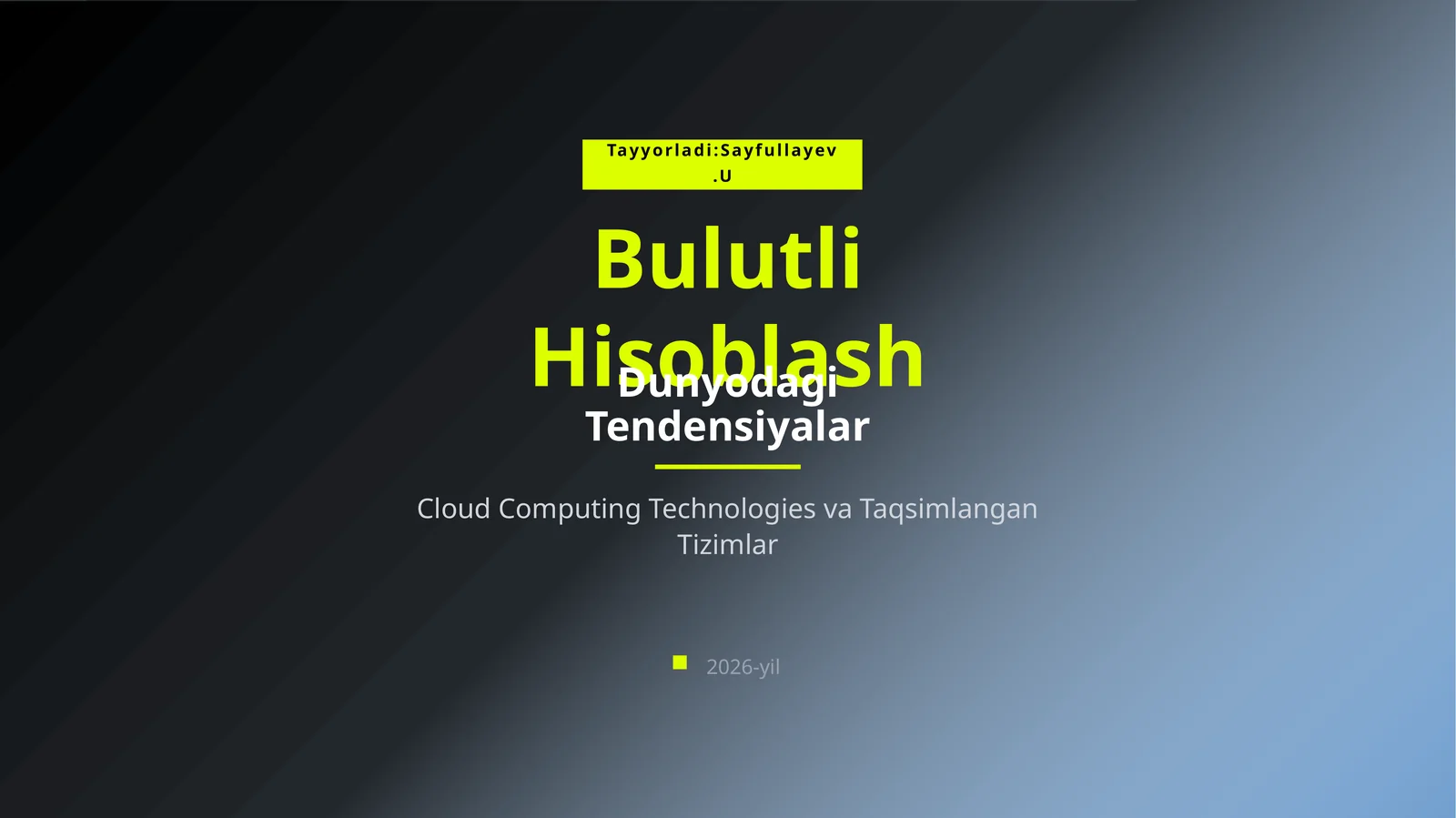 Bulutli Hisoblash