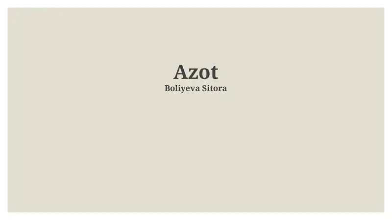 Azot