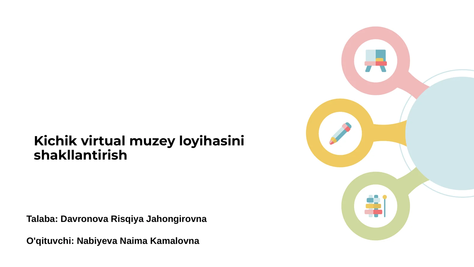 Kichik virtual muzey loyihasi