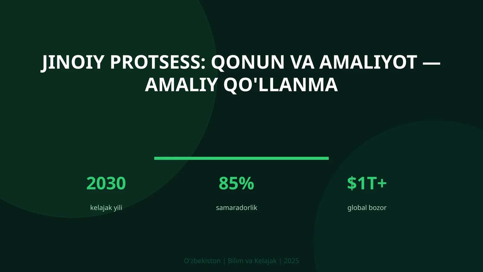 Jinoiy protsess: qonun va amaliyot — amaliy qo'llanma